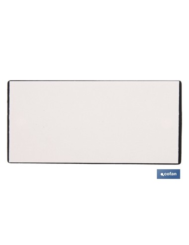 CATADIÓPTRICO RECTANGULAR ROJO 106 X 50 MM CON AGUJERO SIN TORNILLO CON ADHESIVO