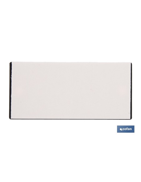 CATADIÓPTRICO RECTANGULAR ÁMBAR 106 X 50 MM CON AGUJERO SIN TORNILLO CON ADHESIVO