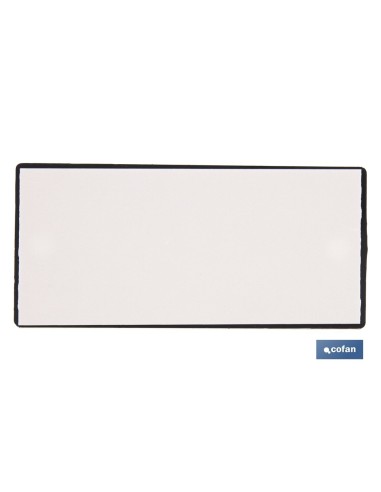 CATADIÓPTRICO RECTANGULAR BLANCO 106 X 50 MM CON AGUJERO SIN TORNILLO CON ADHESIVO