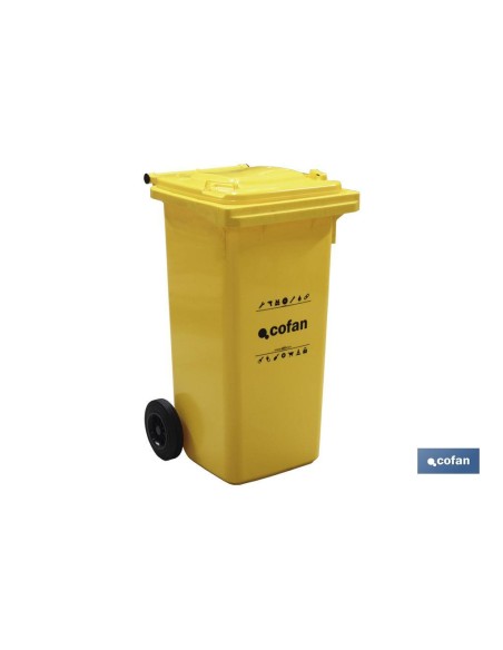 CONTENEDOR 2 RUEDAS 120 LITROS COLOR VERDE