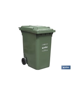 CONTENEDOR 2 RUEDAS 240LT COLOR VERDE