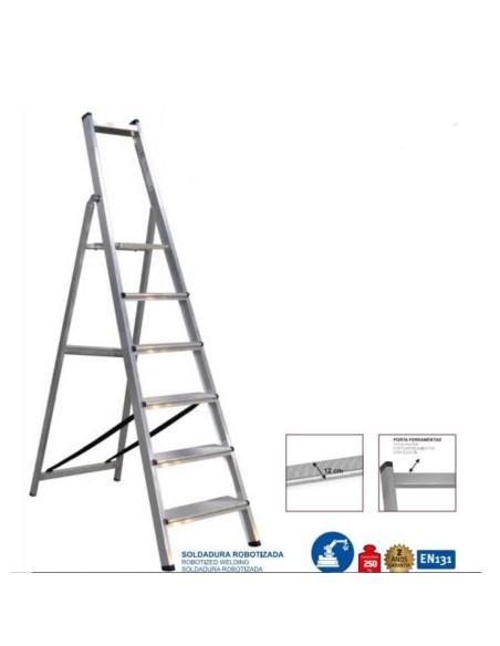 ESCALERA DOMESTICA BIGMAT 5 PELDAÚOS ANCHOS