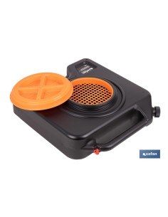 RECOGEDOR DE ACEITE USADO CON TAPA Y FILTRO 14 L
