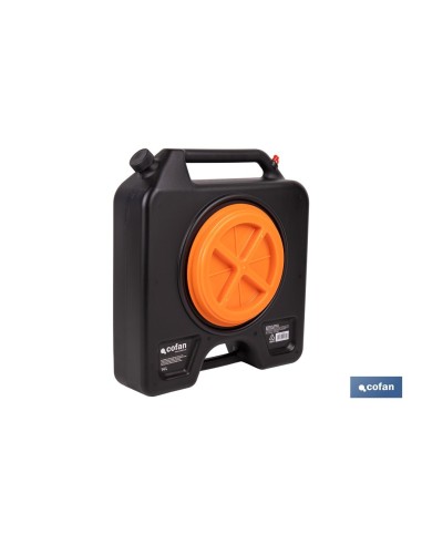 RECOGEDOR DE ACEITE USADO CON TAPA Y FILTRO 14 L