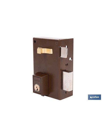 CERRADURA DE SOBREPONER DERECHA 70 MM ADAPTABLE AL MODELO 56A