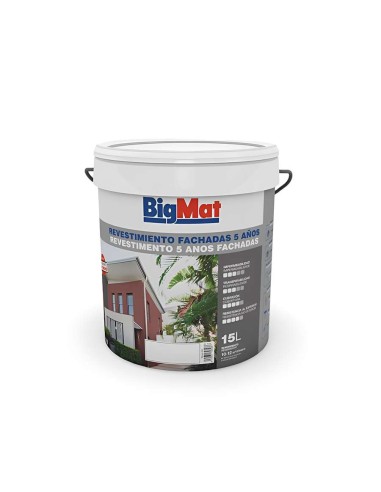 PINTURA PLAST.REVESTIMIENTO FACHADAS 5 AÚOS BIGMAT 15L BLANCO (ANTIMOHO)