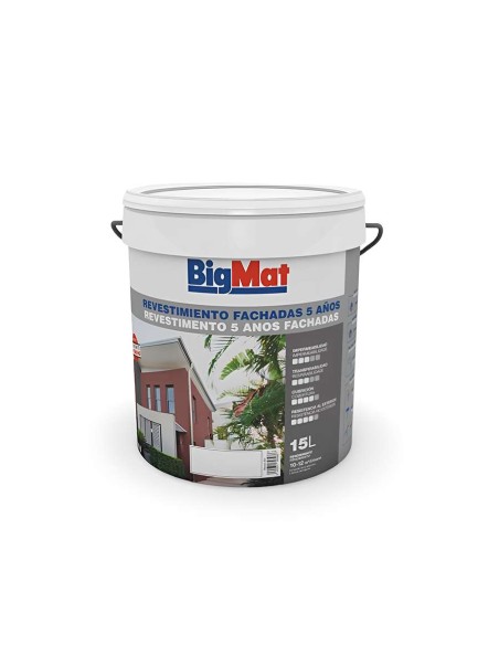 PINTURA PLAST.REVESTIMIENTO FACHADAS 5 AÚOS BIGMAT 15L BLANCO (ANTIMOHO)