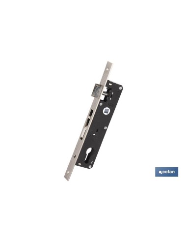 Cerradura Embutir Gancho D85E33 Inox (L.Corta)