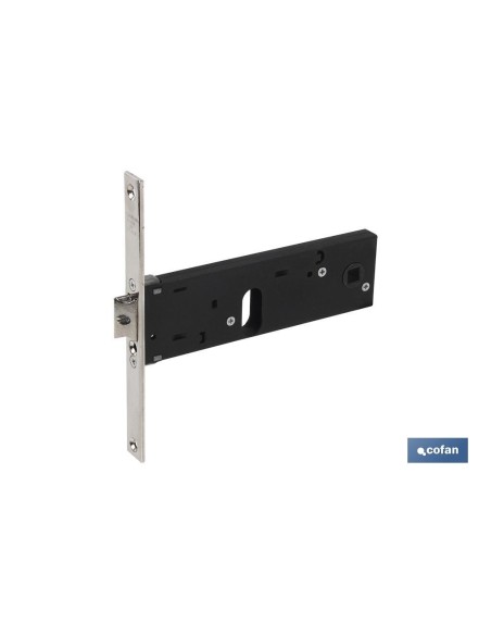 Cerradura zócalo oval E70 F16- Níquel (P/Metal)