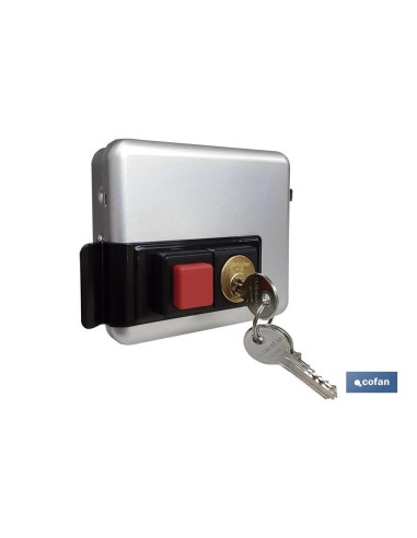 Cerradura eléctrica+cerradero C/ Pulsador- Derecha