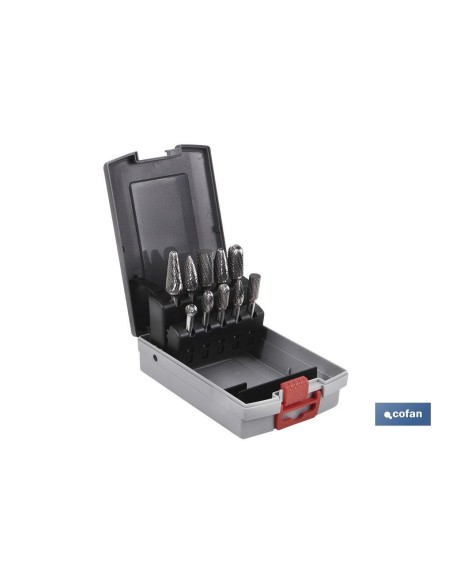 ESTUCHE FRESAS ROTATIVAS 10 UDS.