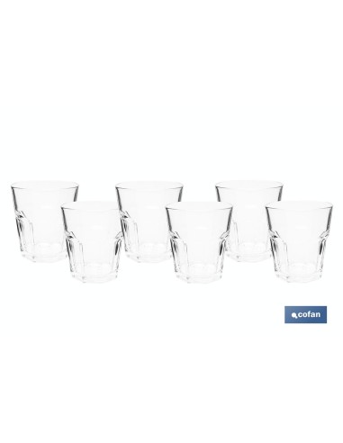 PACK 6 UDS VASO AGUA 30,5 CL MODELO LUBLIN