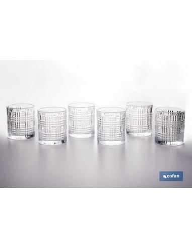 PACK DE 6 UDS VASO CON RELIEVE 27,5 CL