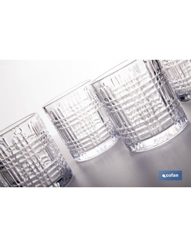 PACK DE 6 UDS VASO CON RELIEVE 27,5 CL