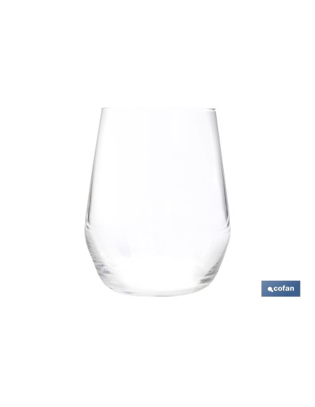 PACK 6 VASOS DE AGUA VIDRIO 38 CL MODELO ÁGATA