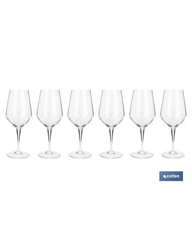 PACK DE 6 COPAS DE VINO 44 CL MODELO ÁGATA
