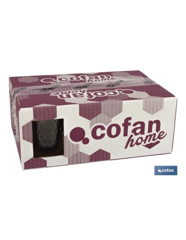 PACK 6 VASOS DE AGUA VIDRIO 29 CL MODELO ÓPALO