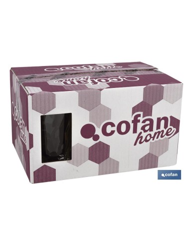 PACK 6 VASOS ALTO VIDRIO 47 CL MODELO JADE