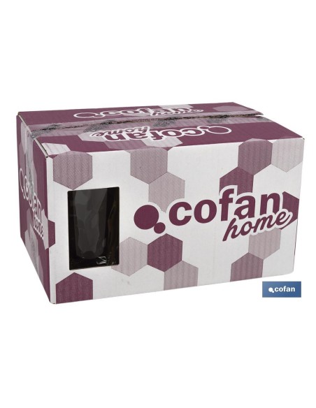 PACK 6 VASOS ALTO VIDRIO 47 CL MODELO JADE