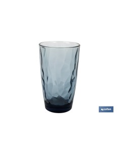 PACK 6 VASOS ALTO VIDRIO 47 CL COLOR AZUL MODELO JADE