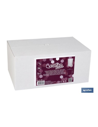 PACK 6 VASOS DE SIDRA CRISTAL FINO BRILLANTE 50 CL