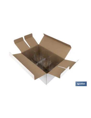 PACK 6 VASOS DE SIDRA CRISTAL FINO BRILLANTE 50 CL