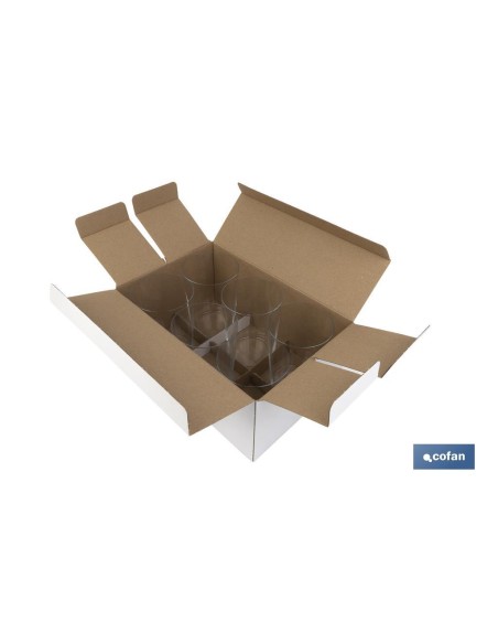 PACK 6 VASOS DE SIDRA CRISTAL FINO BRILLANTE 50 CL