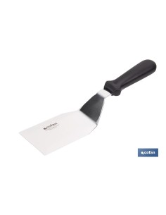 ESPÁTULA ACODADA INOXIDABLE PARA BARBACOA 27,5 X 7,5 CM
