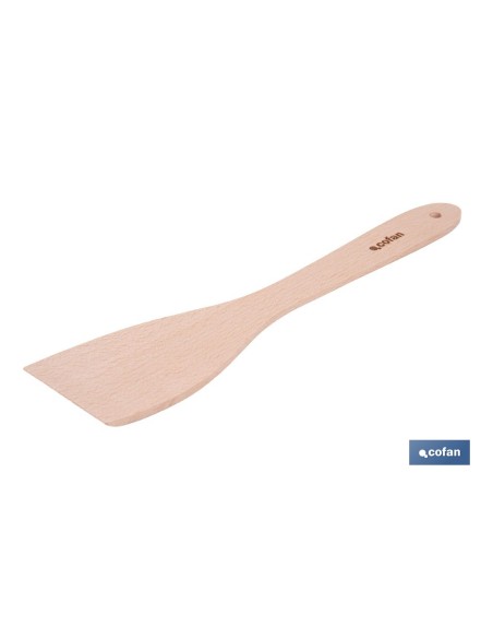 PALETA DE MADERA CON MANGO PLANO SIN RANURAS 30 CM