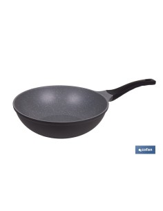 SARTÉN WOK DE INDUCCIÓN DE ALUMINIO FORJADO Ø30 CM ANZIO