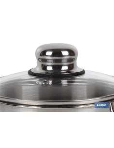 CACEROLA INOX INDUC.2.6L MODELO POLENTA T/ VIDRIO Ø200 MM 2