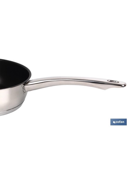 SARTEN INOX INDUC. MODELO POLENTA Ø180 MM