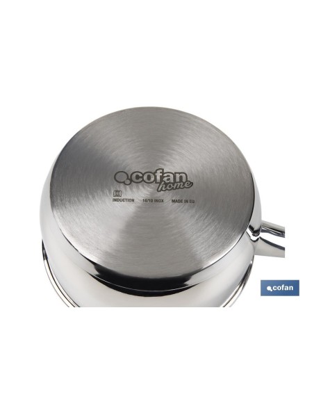 CAZO MANGO INOX INDU.2.6L MODELO POLENTA Ø200 MM