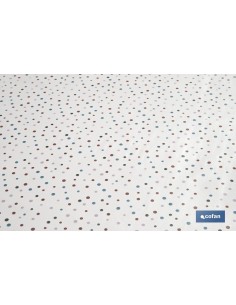 ROLLO MANTEL ANTIMANCHAS 1,40 x 25m 50% ALG/50% PVC.PUNTOS 2