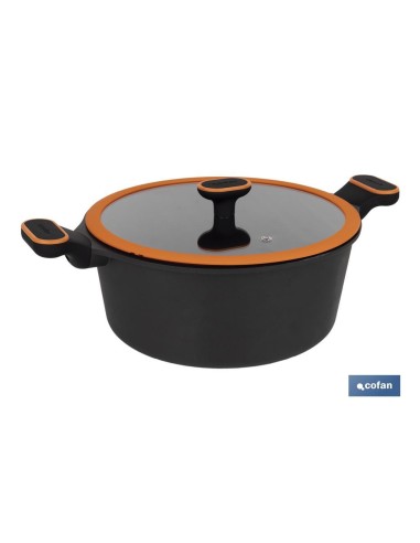 CACEROLA 28 CM FULL INDUCTION ALUMINIO FUNDIDO OLIVIER