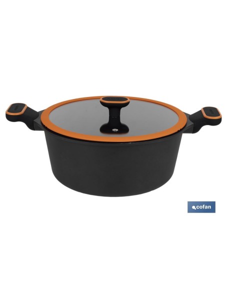 CACEROLA 28 CM FULL INDUCTION ALUMINIO FUNDIDO OLIVIER
