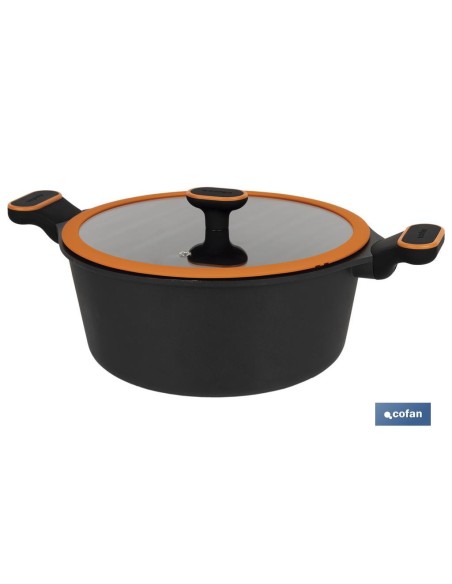 CACEROLA 28 CM FULL INDUCTION ALUMINIO FUNDIDO OLIVIER
