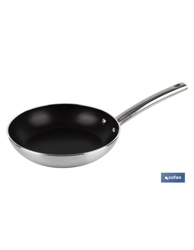 SARTÉN PROFESIONAL 30 CM ALUMINIO Y MANGO ACERO INOXIDABLE TYLER