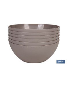 BOL MODELO ALBAHACA 2.4L COLOR PIEDRA 23X10cm 2