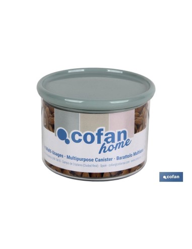 BOTE MULTIUSOS MODELO ALBAHACA VERDE AGUA 500ML 11X8xcm
