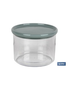 BOTE MULTIUSOS MODELO ALBAHACA VERDE AGUA 500ML 11X8xcm venta unitaria