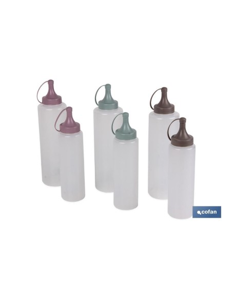 BOTELLA ACEITERA MODELO ALBAHACA 250 ML ROSA PALO 5X20cm venta unitaria