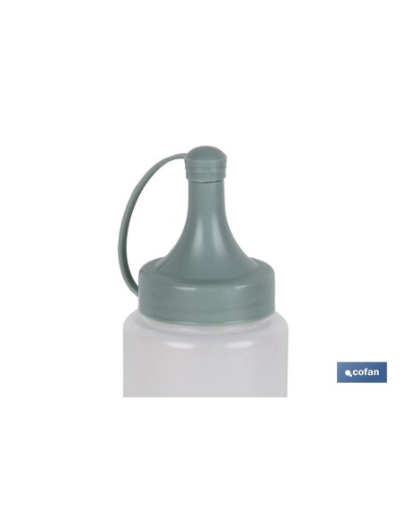 BOTELLA ACEITERA MODELO ALBAHACA 250 ML VERDE AGUA 5X20cm venta unitaria