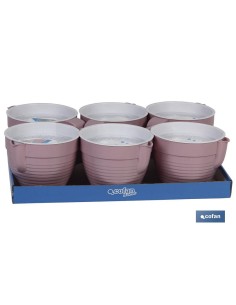 GRASERA COLADOR 500ml MODELO ALBAHACA ROSA PALO 16.5X12X10cm