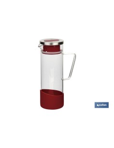 JARRA BOROSILICATO ROJO 1300 ml