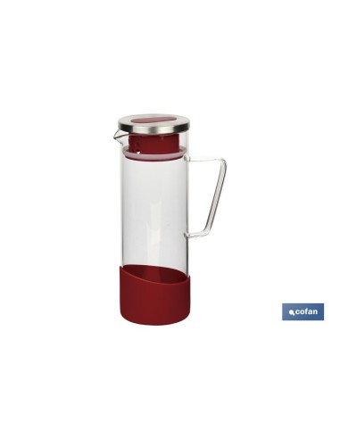 JARRA BOROSILICATO ROJO 1300 ml
