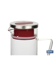 JARRA BOROSILICATO ROJO 1300 ml 2