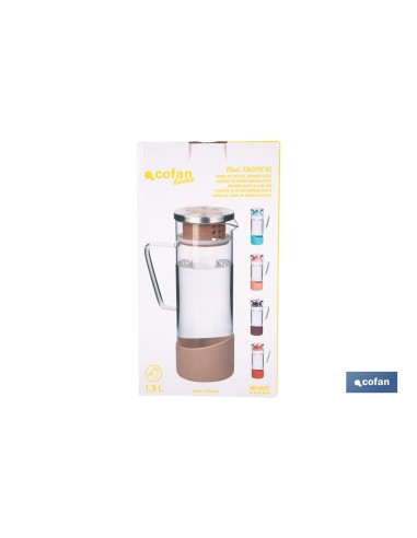 JARRA BOROSILICATO TIERRA 1300 ml