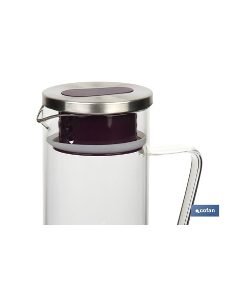 JARRA BOROSILICATO VIOLETA 1300 ml