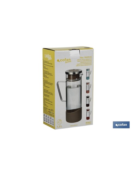 JARRA BOROSILICATO VIOLETA 1300 ml
